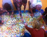 action painting op locatie in Flevoland action painting op locatie in Flevoland